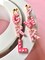 GRL PWR Earrings, Girl Power Earrings, Feminism Earrings, Feminist jewelry, Pink hollywood lights letter earrings, girly earrings product 3
